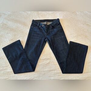 Citizens Of Humanity Dark Wash Low-rise Boot Cut Jeans